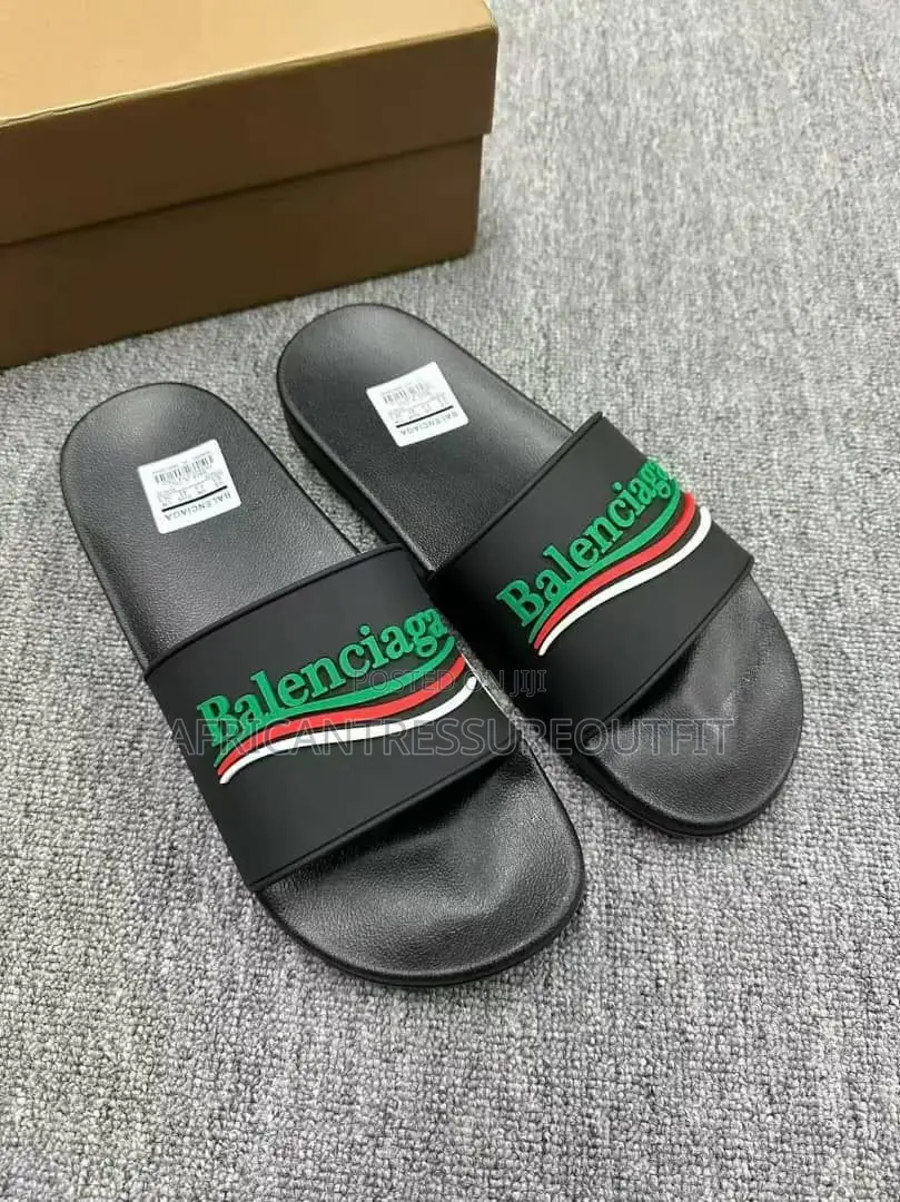 Balenciaga Pool Slides With 3d Logo Collection Available Size 40–46