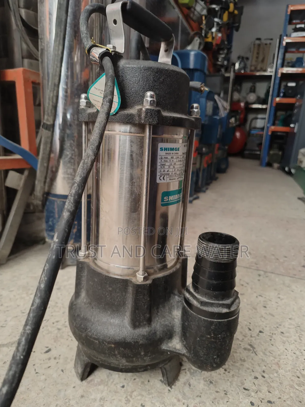 Shimge Sawege Pump 1.5hp(Nyeusi)