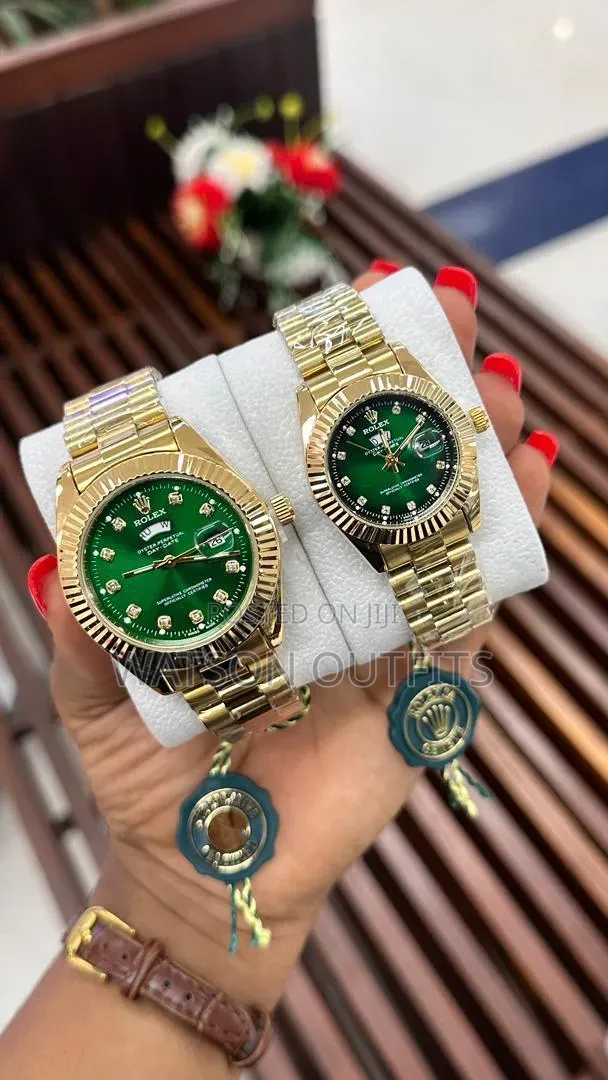 Saa Mbili Kwa Pamoja Na Box Lake or Full Boxed Couple Watches