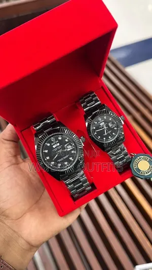 Saa Mbili Kwa Pamoja Na Box Lake or Full Boxed Couple Watches