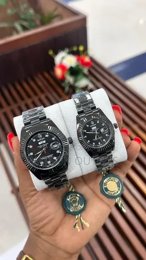 Saa Mbili Kwa Pamoja Na Box Lake or Full Boxed Couple Watches