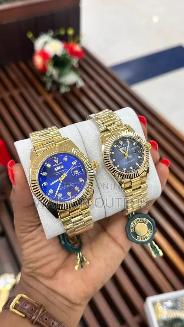 Saa Mbili Kwa Pamoja Na Box Lake or Full Boxed Couple Watches