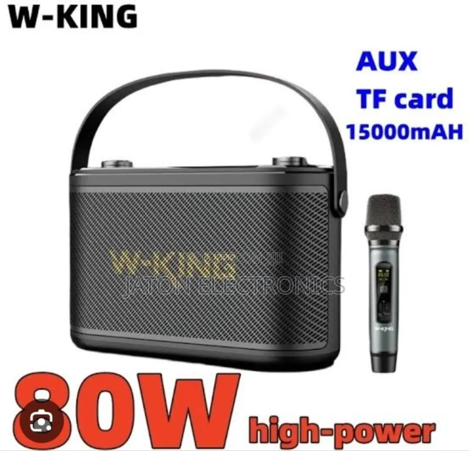W King Wireless Speaker 80watts