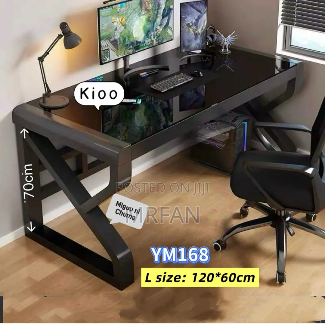 Computer Table Home Office Table Kioo Black