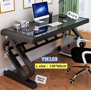 Computer Table Home Office Table Kioo Black