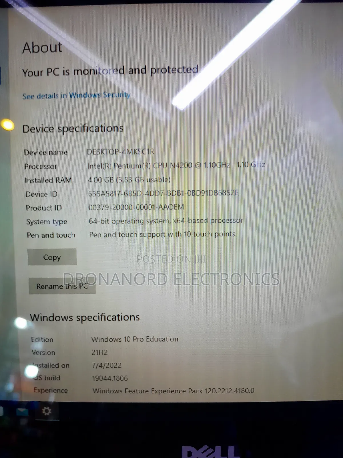 New Laptop Dell Latitude 3189 4GB Intel Pentium SSD 128GB