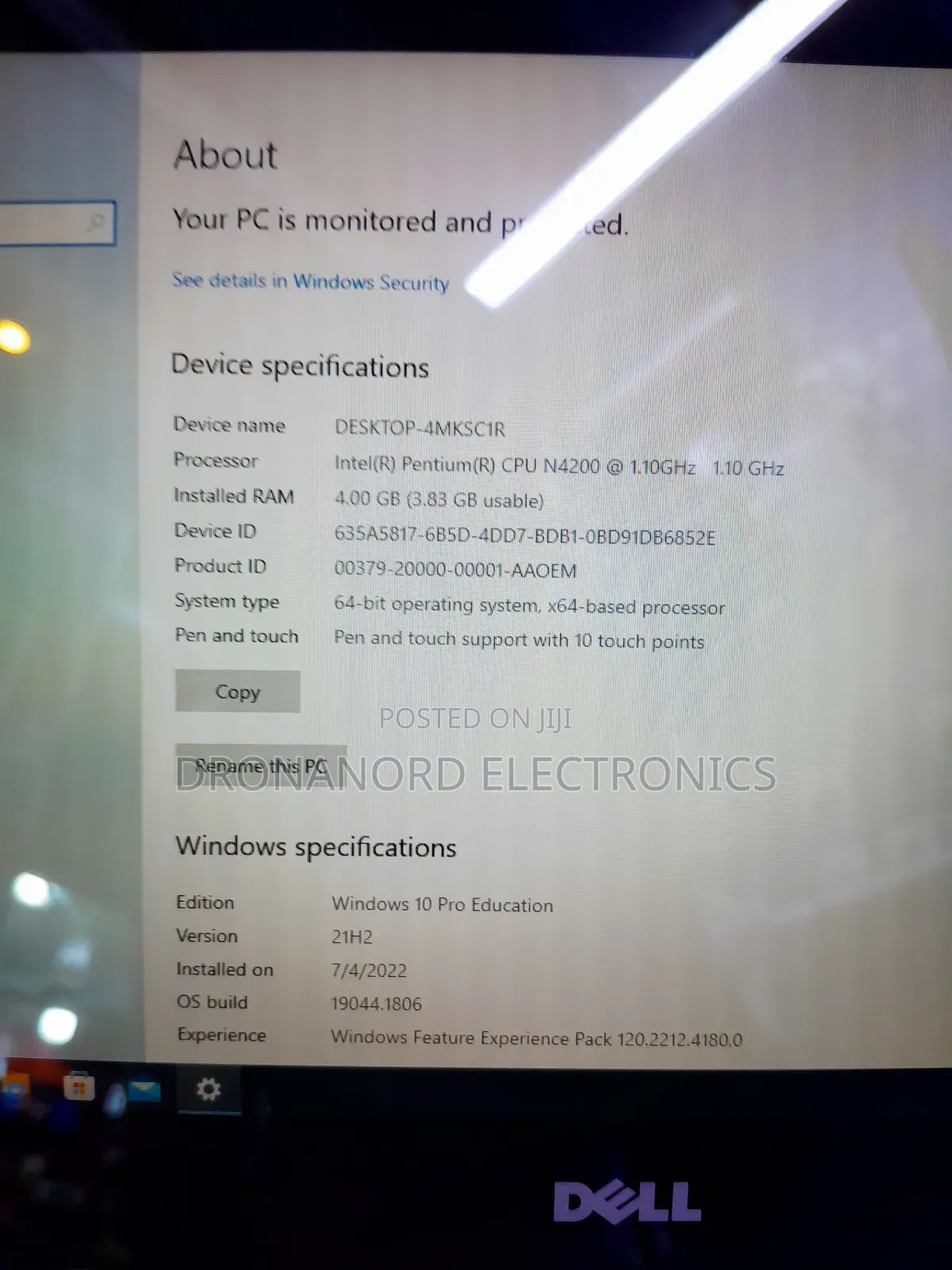 New Laptop Dell Latitude 3189 4GB Intel Pentium SSD 128GB