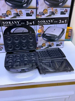 Sokany 3 in 1 Sandwich Maker