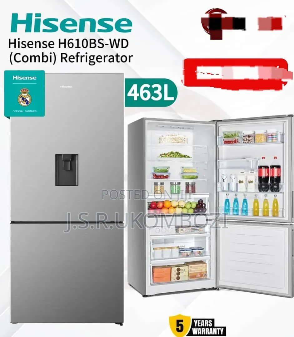 Hisense 463l Combi Refrigerator | No Frost | Titanium Silver |