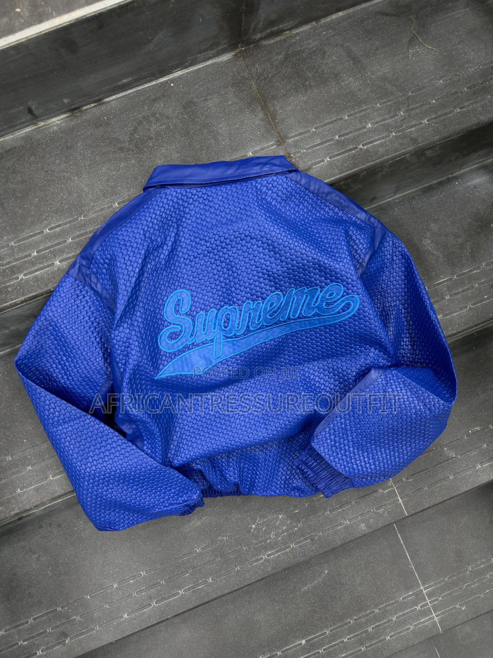 Supreme Leather Jackets Studed Logo Collection Available