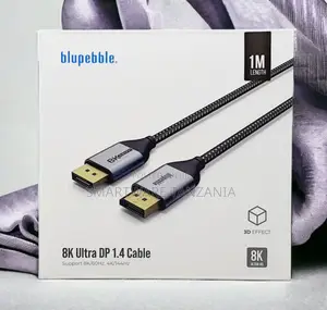 Blupebble Ultra Displayport 1.4 Cable 1m 144hz 3d