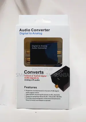 Digital to Analog Audio Converter Coaxial Toslink to Rca L/R
