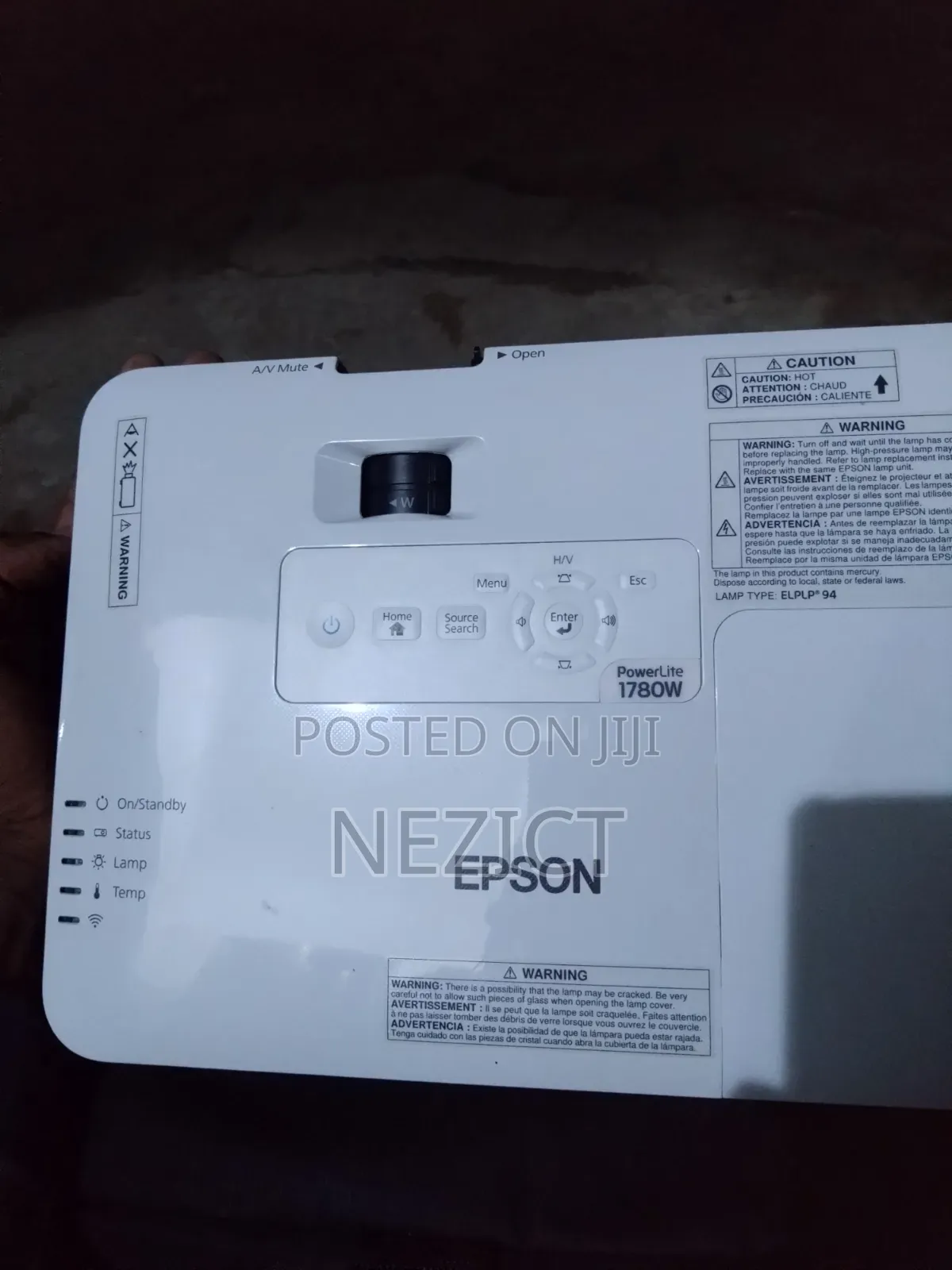 The Epson Powerlite 1780w (Model: H795a / V11h795020)