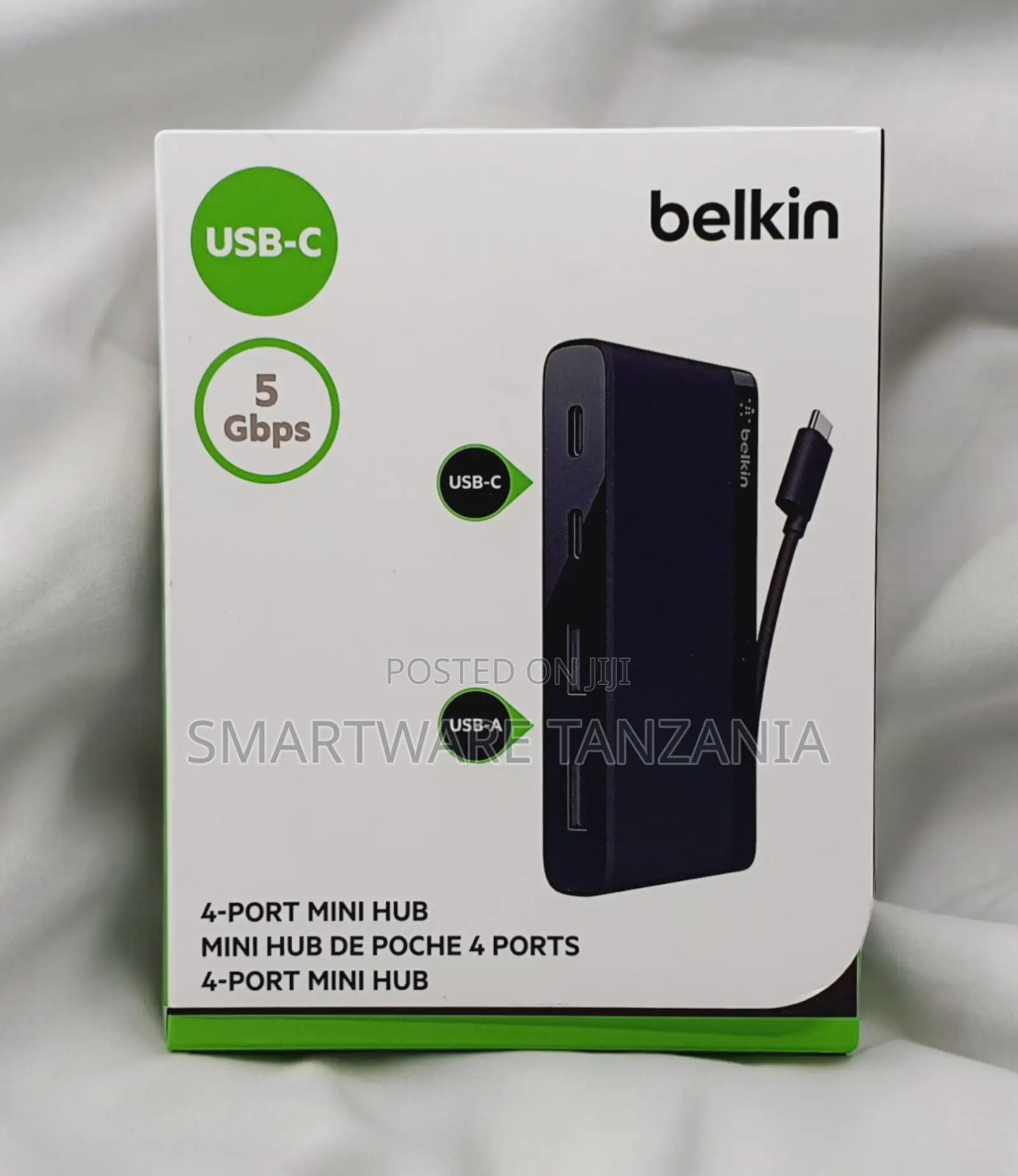 Belkin Typec 4-port Mini Hub 5gbps Type-c And Usb-a Ports