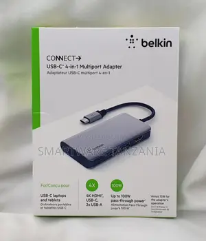 Belkin Connect Usb-c 4-in-1 Multiport Adapter 100w Hub