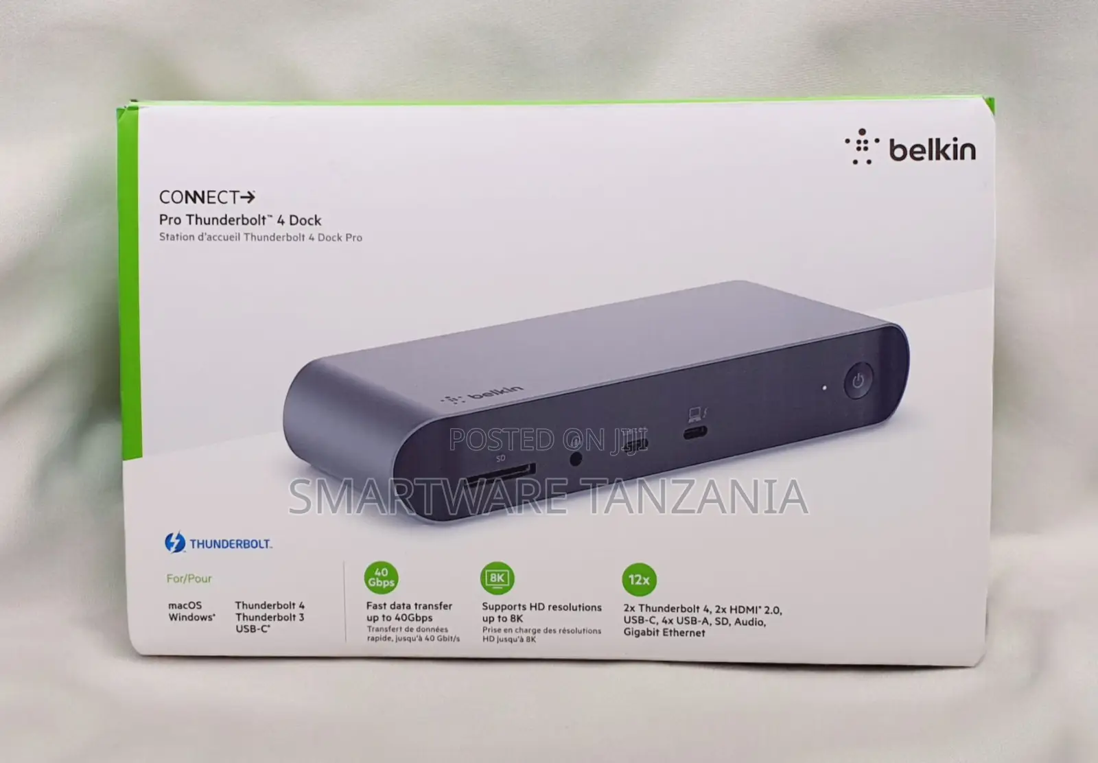 Belkin Connect Pro Thunderbolt 4 Dock 12-port 40gbps