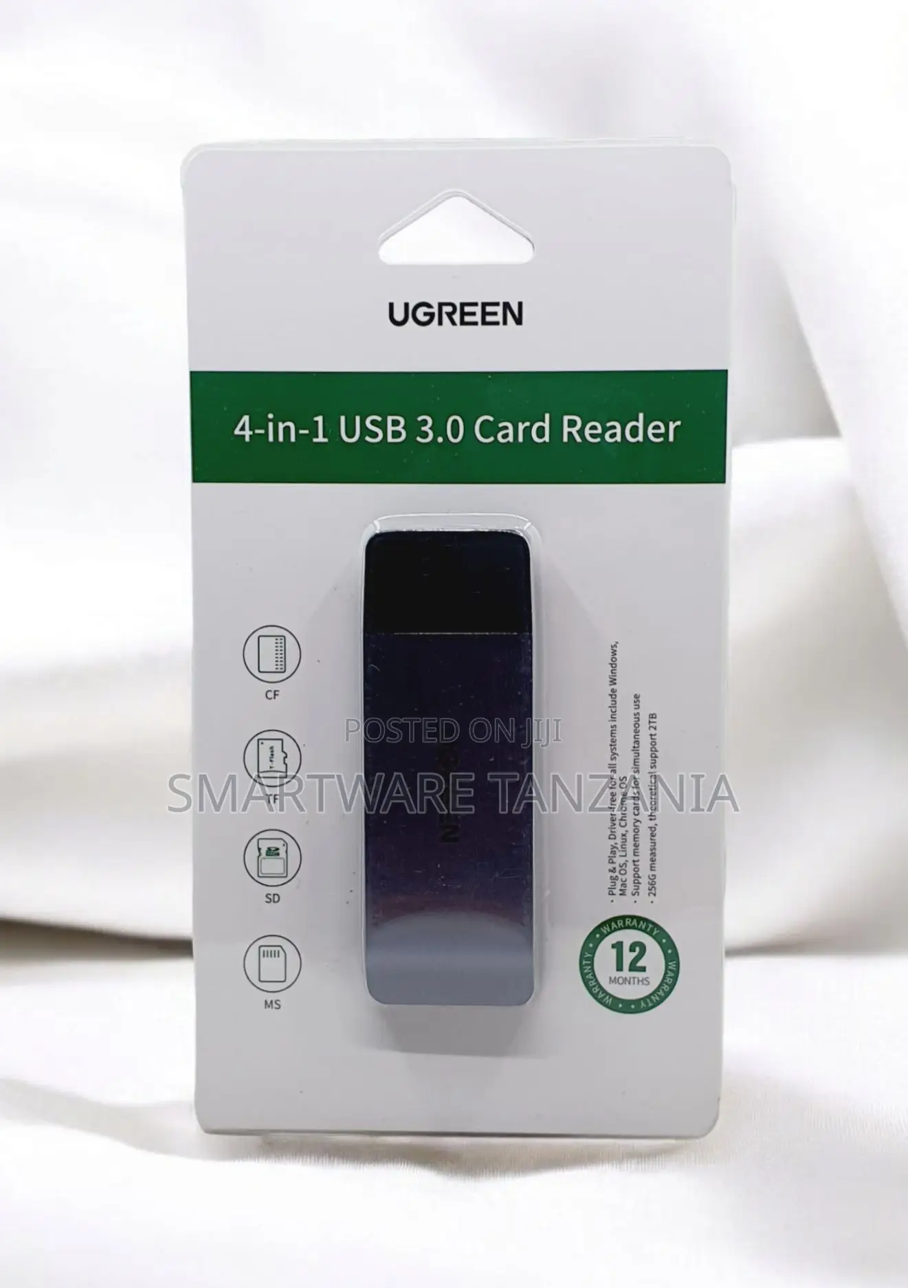 Ugreen 4-in-1 Usb 3.0 Card Reader Cf Tf Sd Ms For Photographers