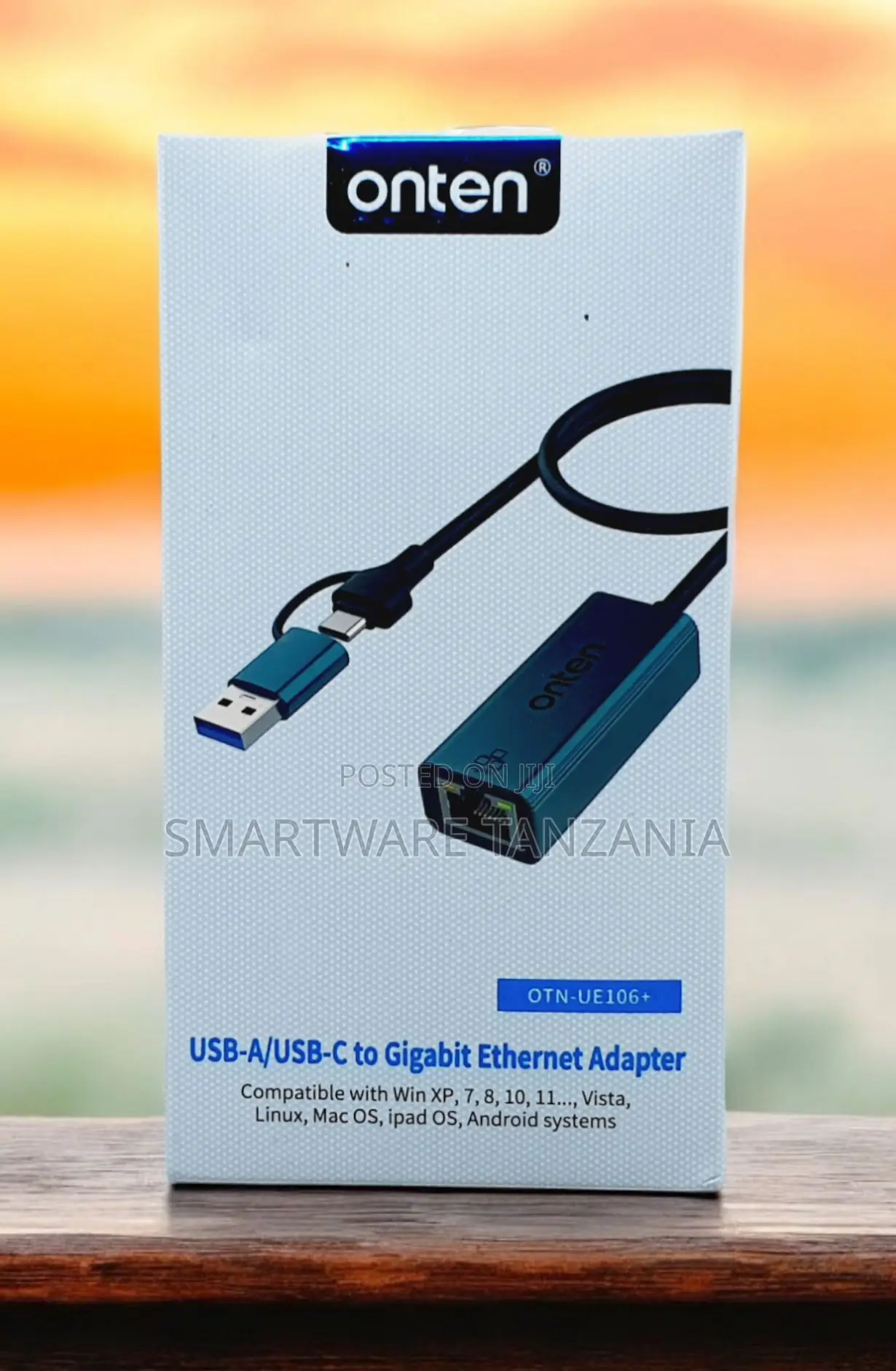Onten Usb-a Usb-C Gigabit Ethernet Adapter for All Os