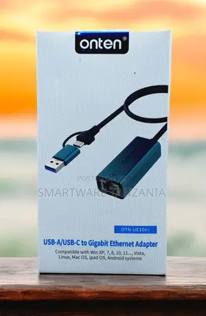 Onten Usb-a Usb-C Gigabit Ethernet Adapter for All Os