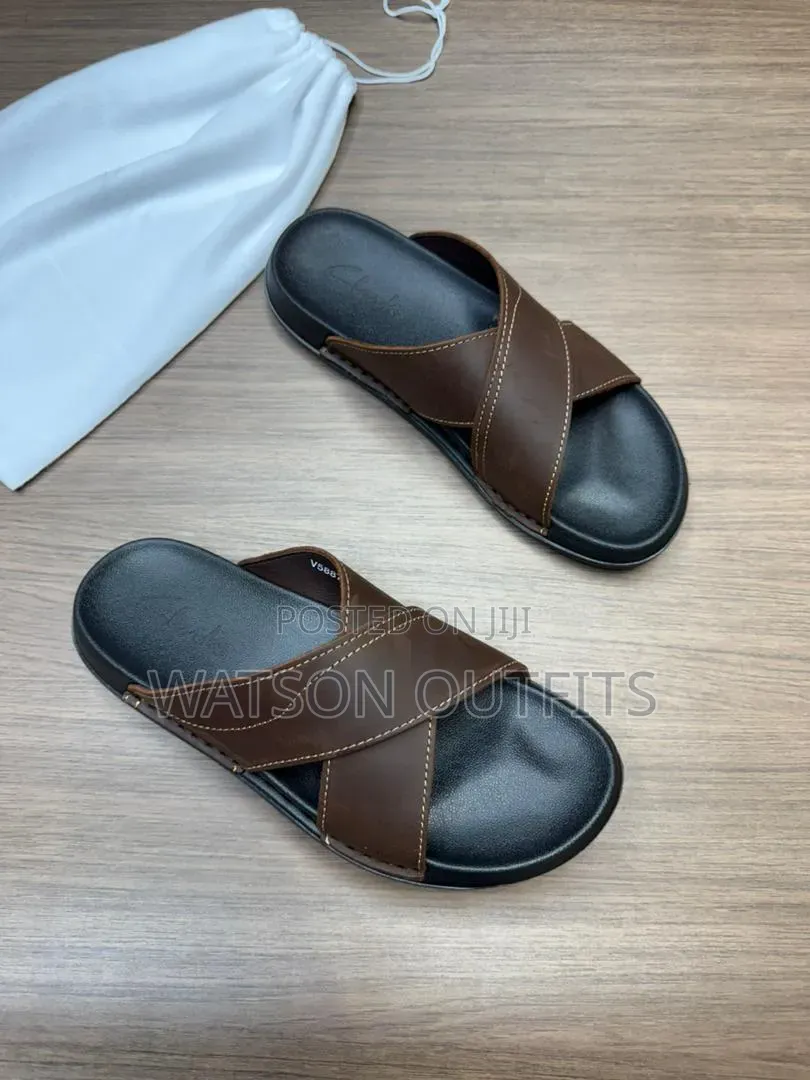 Men's Leather Sandals 2 Colours 2 Brands Ecco Clarks Branded