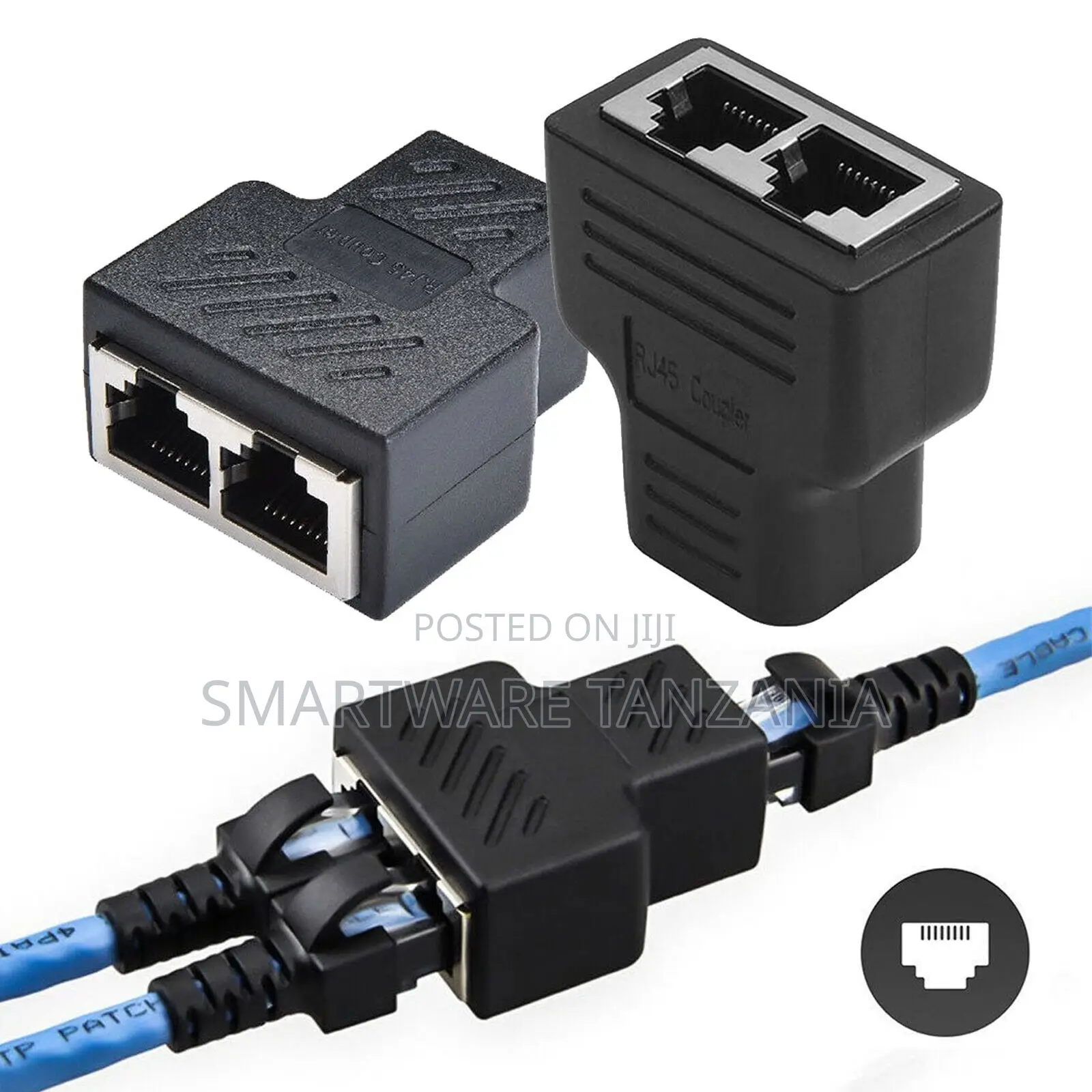 Rj45 Splitter Adapter for Ethernet Cat5 Cat6 Cat7 Network Connectors