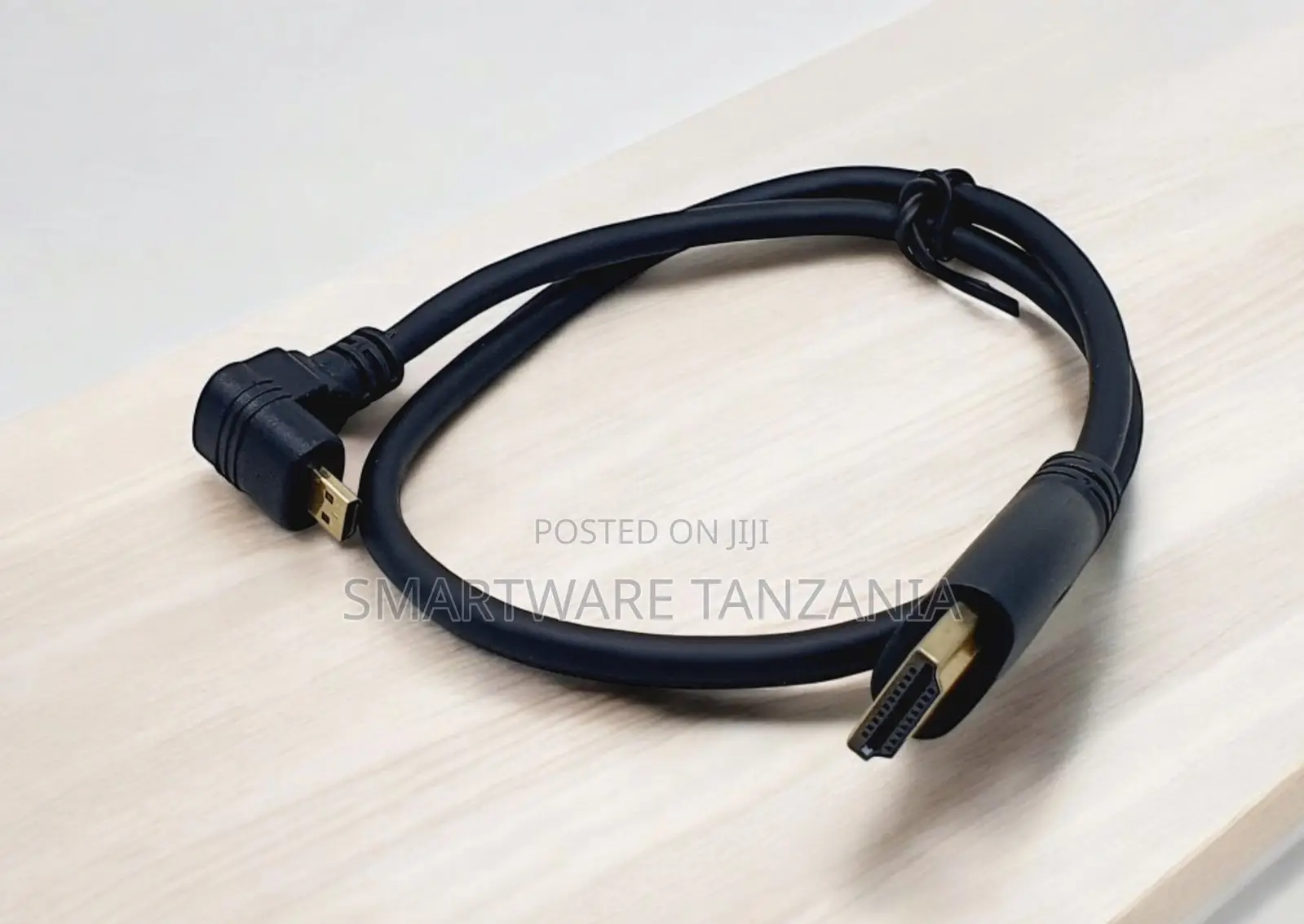 Short Micro Hdmi to Hdmi Cable Gold Plated Angled Connector