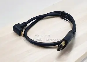 Short Micro Hdmi to Hdmi Cable Gold Plated Angled Connector