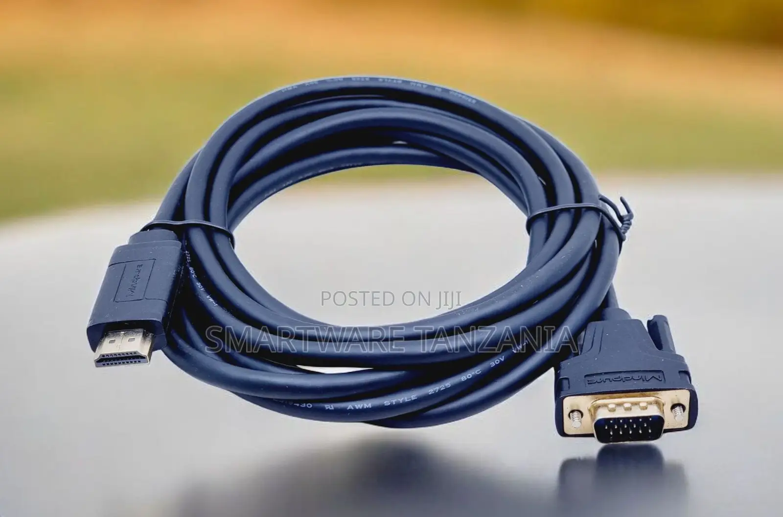 Mindpure Hdmi to Vga Cable Gold Plated for Pc Monitor Tv