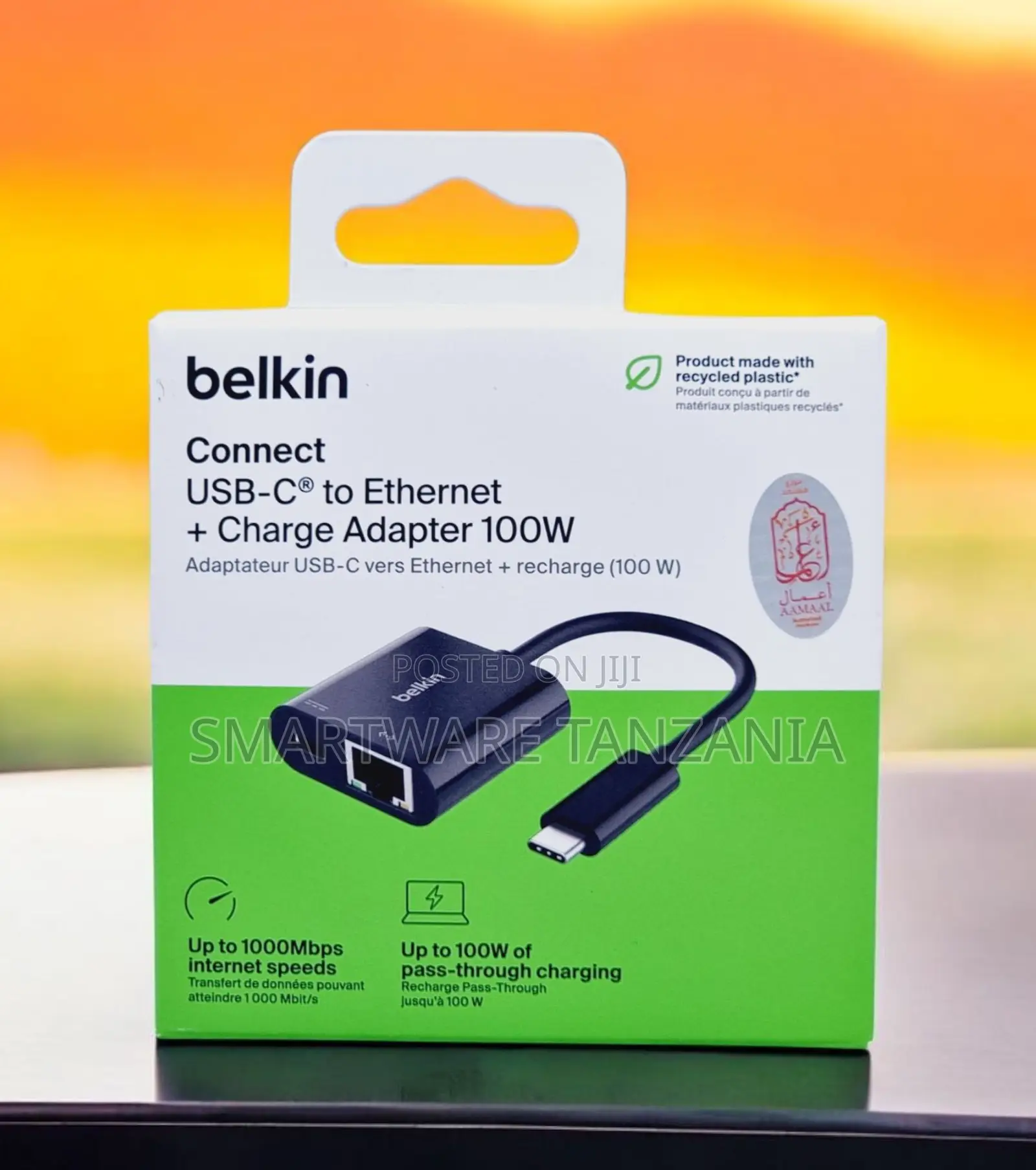 Belkin Usb-C to Ethernet Charge Adapter 100w 1000mbps
