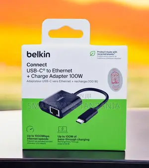 Belkin Usb-C to Ethernet Charge Adapter 100w 1000mbps
