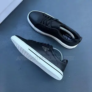 Prada Downtown Leather Sneakers Collection Available