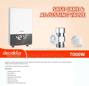 Decakila Instant Electric Water Heater 700w, 3 - 5sec