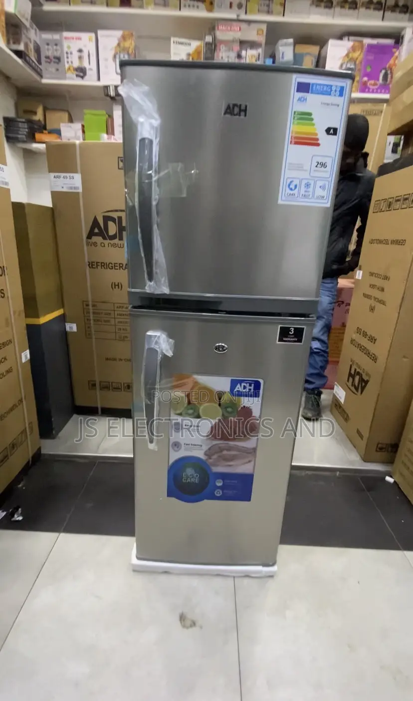 Adh Fridge Ujazo Liter 168 Two Door Inagandisha Haraka 3 Year Warranty