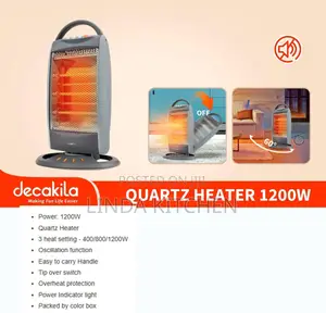 Decakila Quartz Heater 1200w