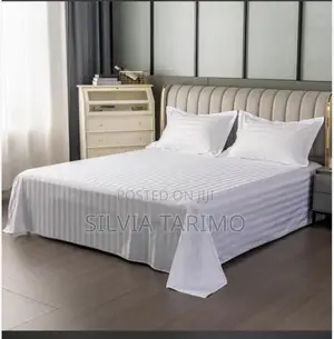 Bedsheets Plain With Stripes