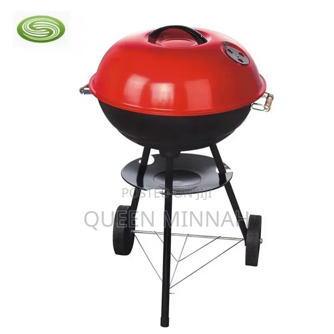 Charcoal Barbecue Grill With Wheel