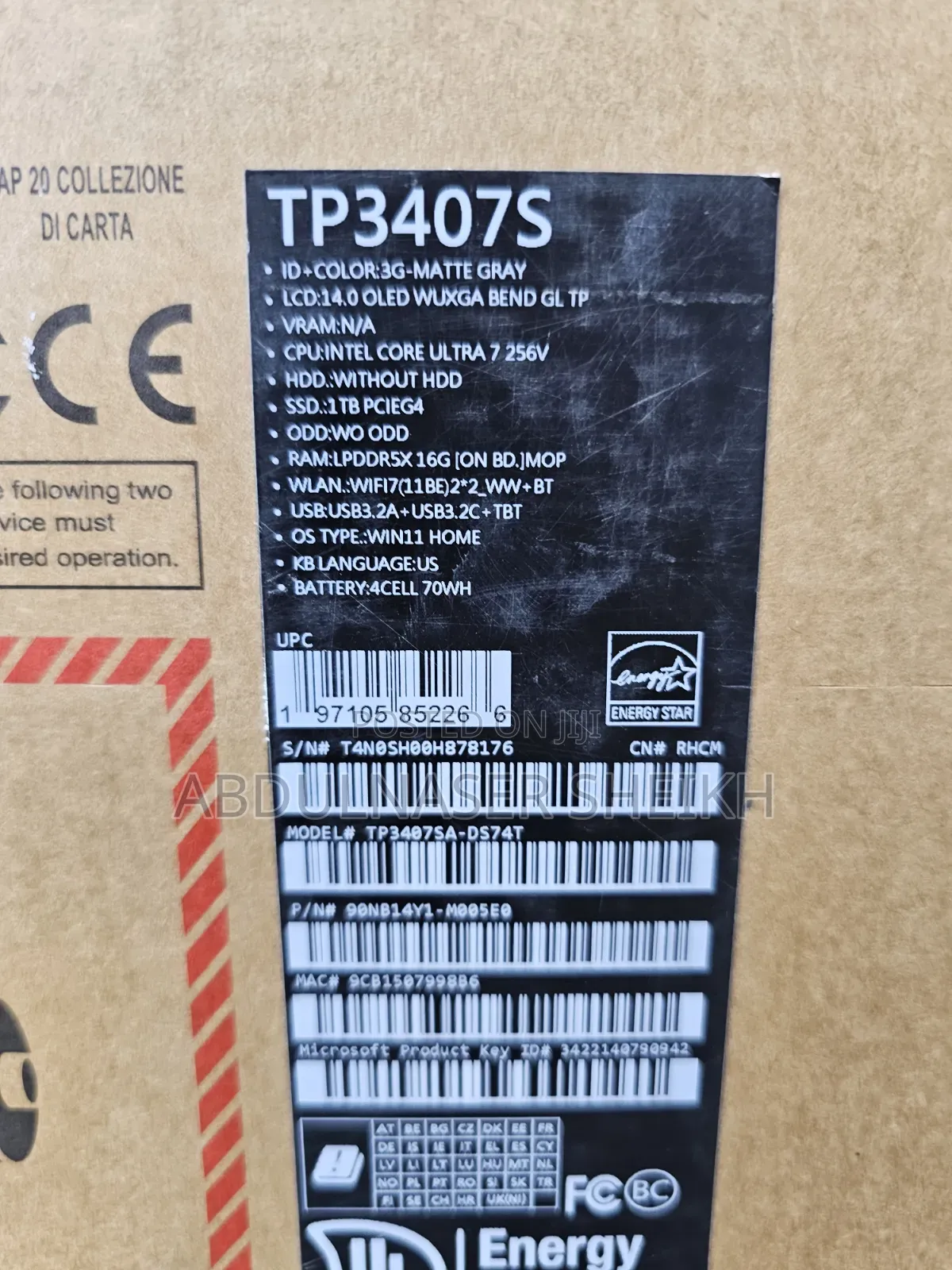 New Asus VivoBook Flip 14 TP412UA 16GB Intel Core Ultra 7 SSD 512GB