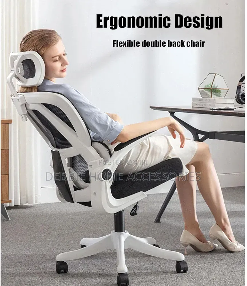 Ergonomic Mesh Office Chair With Adjustable Headrest