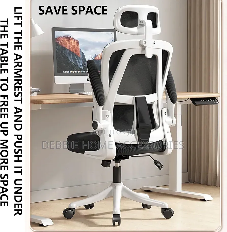 Ergonomic Mesh Office Chair With Adjustable Headrest