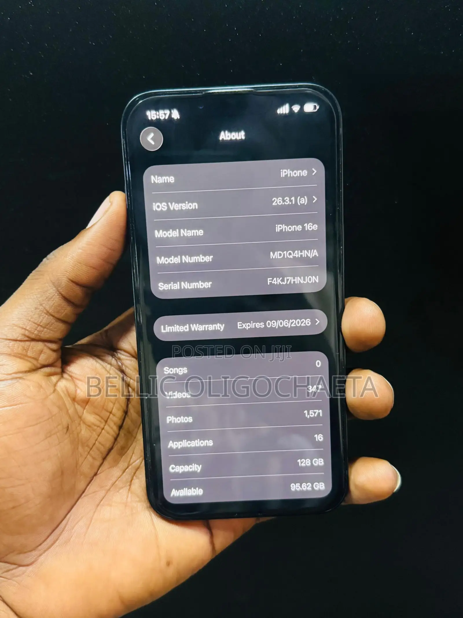 Apple iPhone 16e 128 GB Black