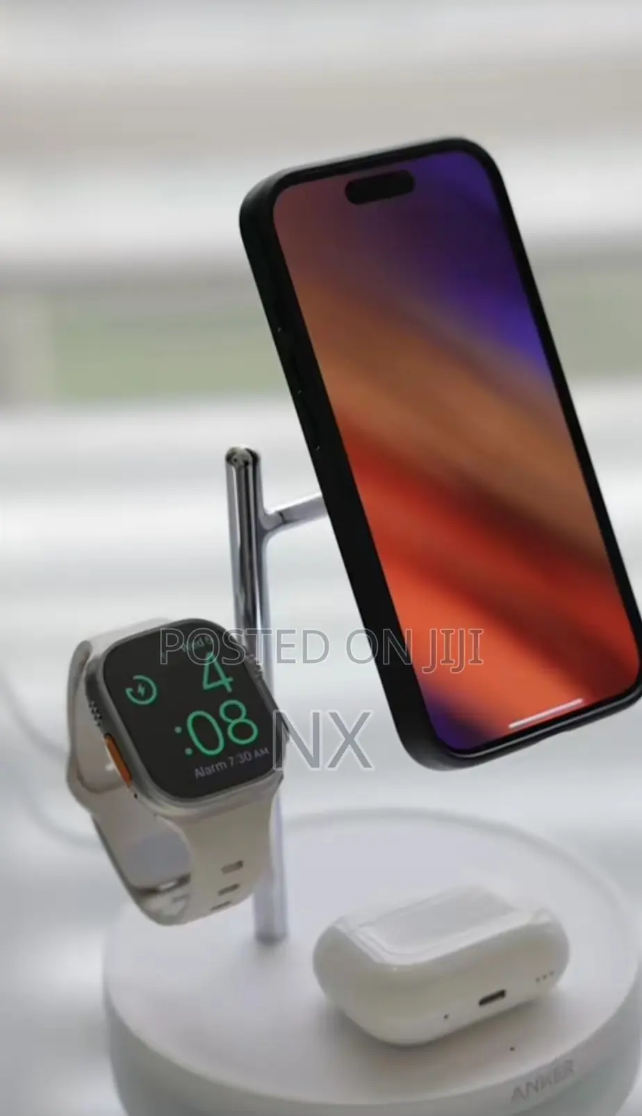 Anker 3 in 1 Stand Magsafeqi2 Wireless Charger for Apple Devices
