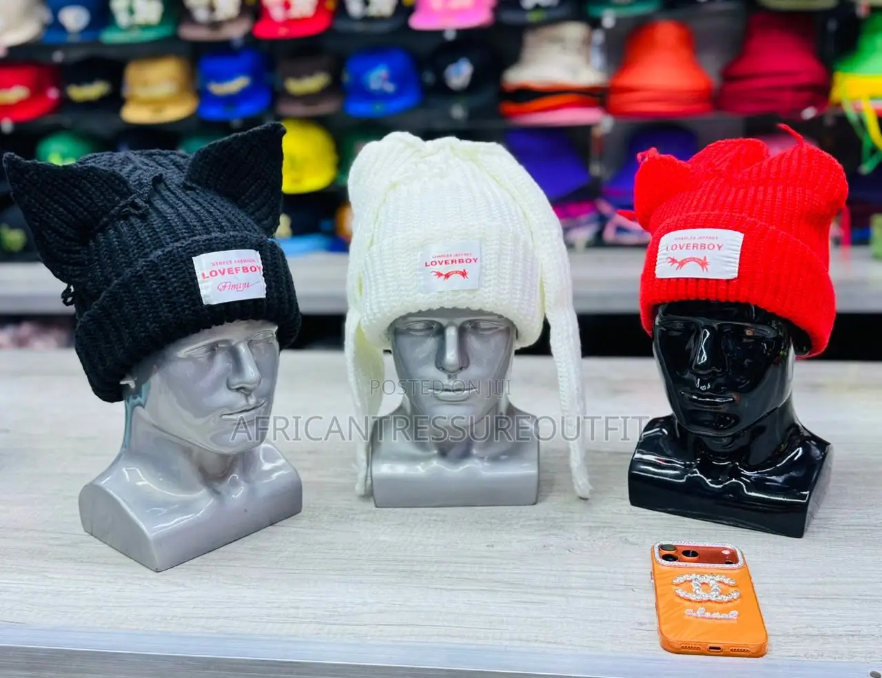 Knitted Beanies Charles Jeffrey Loverboy Rabbit Ear Hats Collection