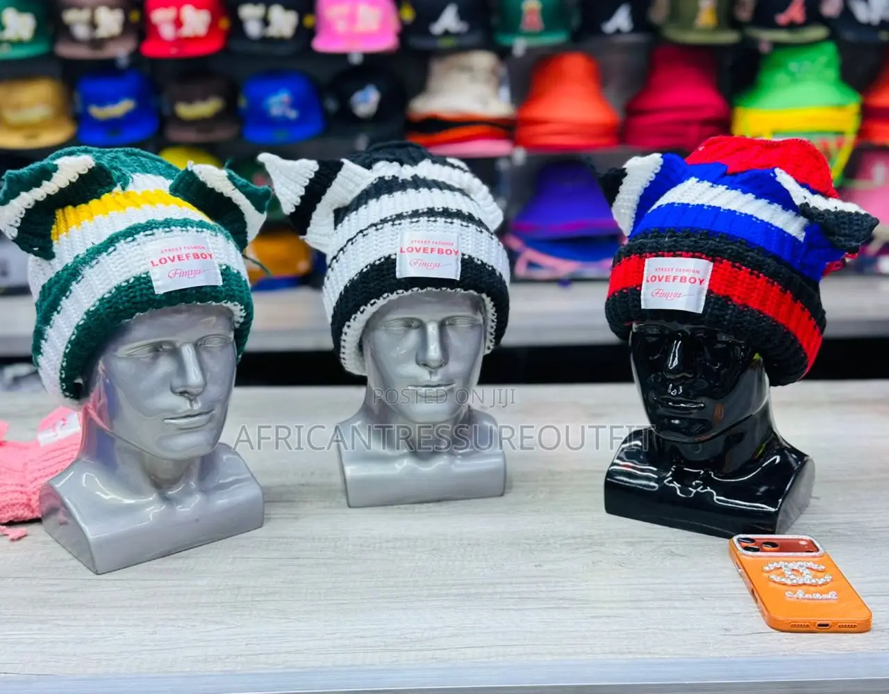 Knitted Beanies Charles Jeffrey Loverboy Rabbit Ear Hats Collection