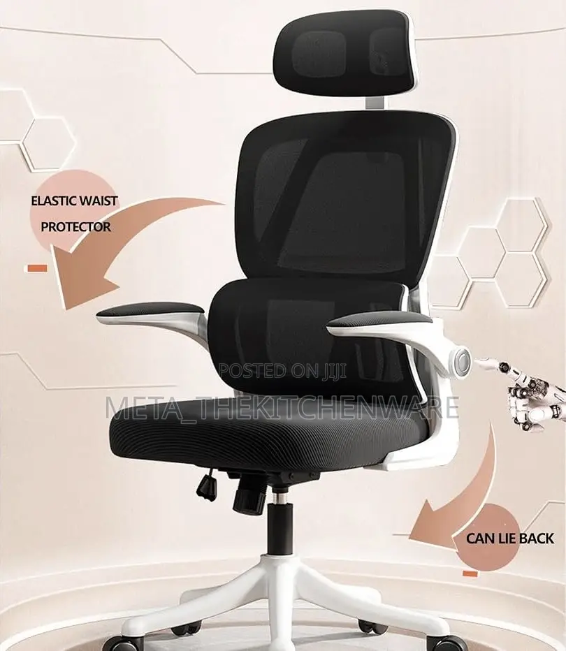 Ergonomic Home Office Chair With Flip Armrest Lumber Support