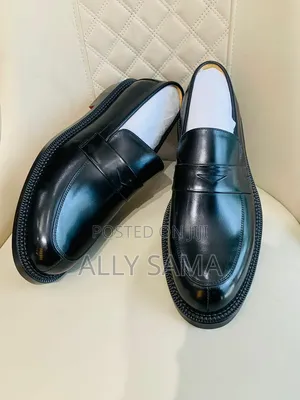 Men's Moccasins J Weston Full Black Material Leather