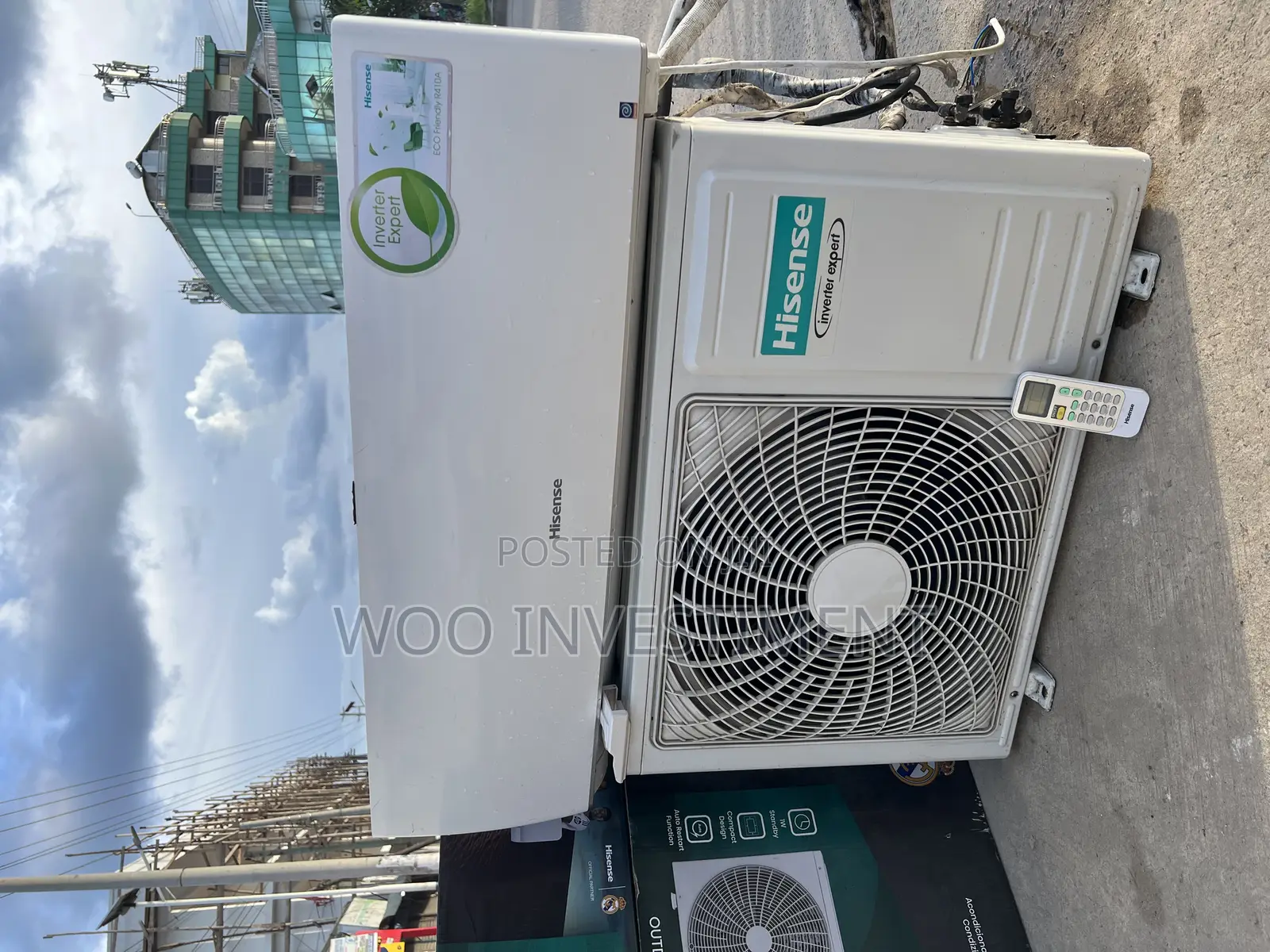 Hisense Air Condition Kali Sana Used Clean Sana Inverter Btu 18,000