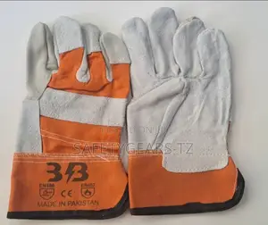 Short Leather Work Gloves