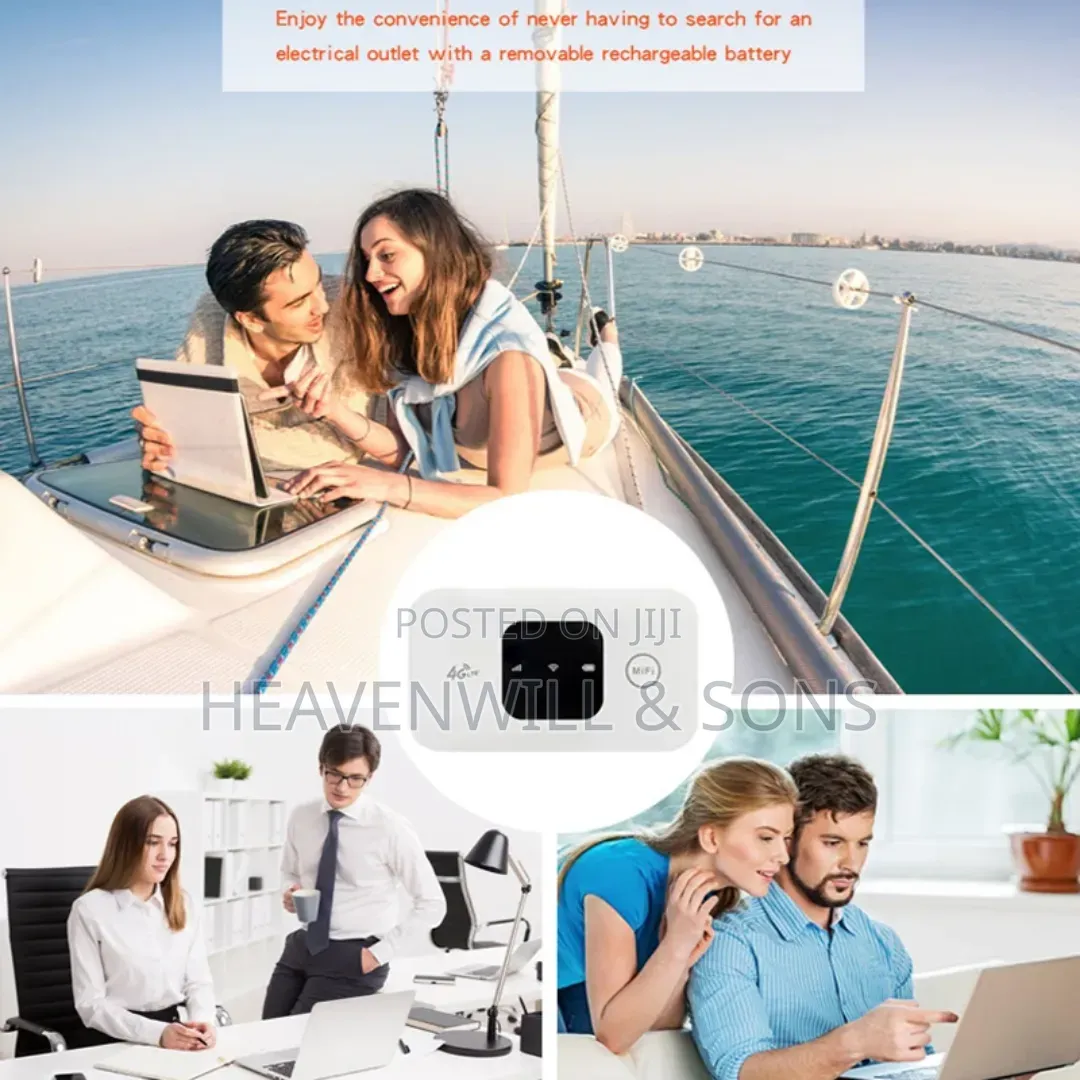Universal 4g/5g Pocket Wifi Router 150mbps–10 Users | Battery 10 Hours