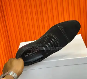 John Foster Shoes Collection Suede Brogue Shoes Available