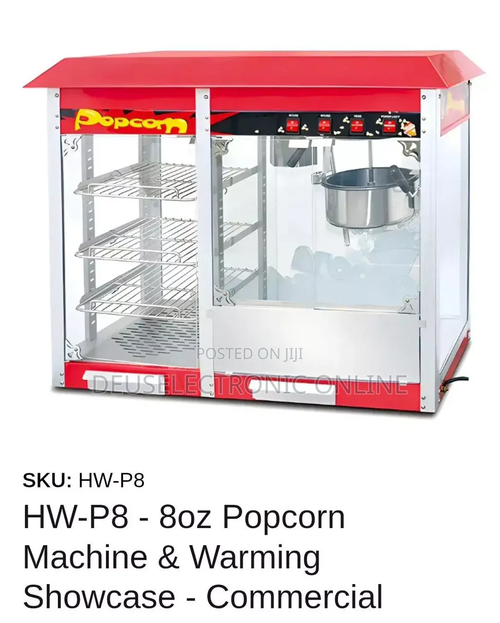 Popcorn Machine Kubwa Yenye Showcase *